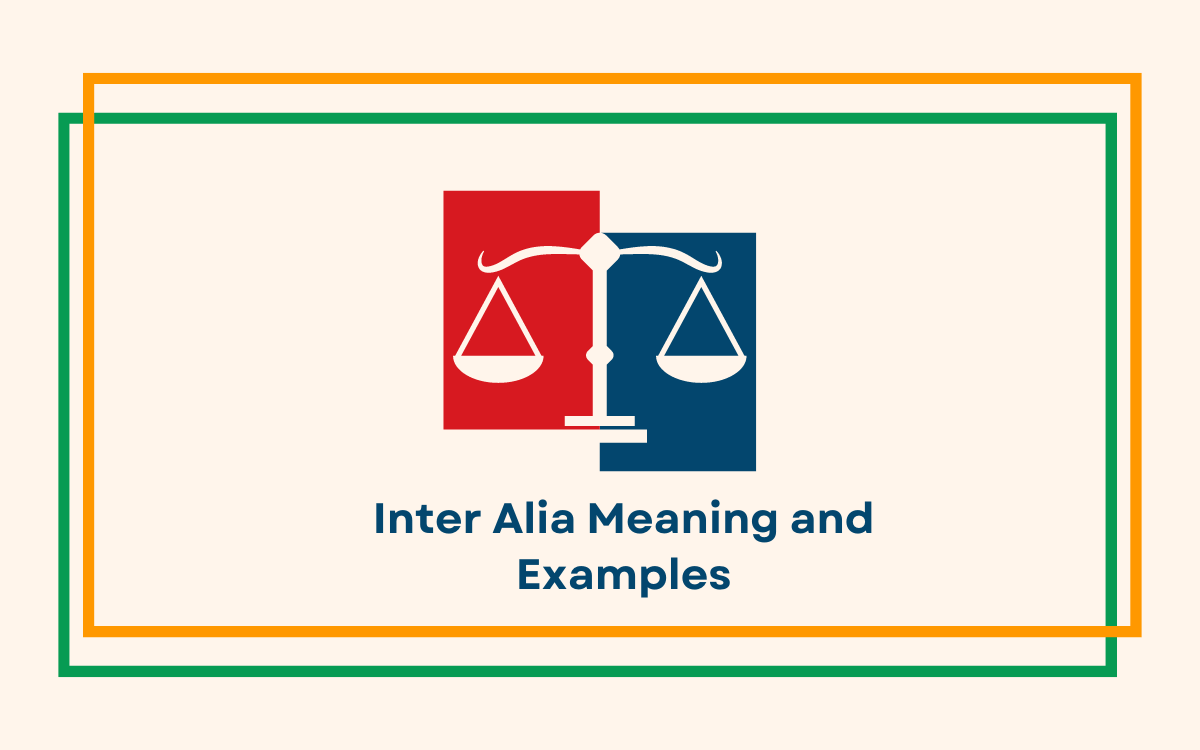 Inter Alia Meaning and Examples